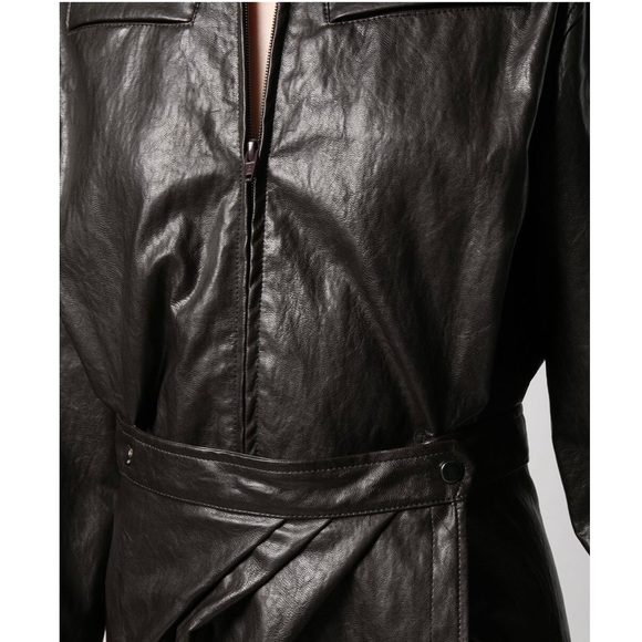 ba&sh Sophia Faux Leather Dress - Picture 7 of 9